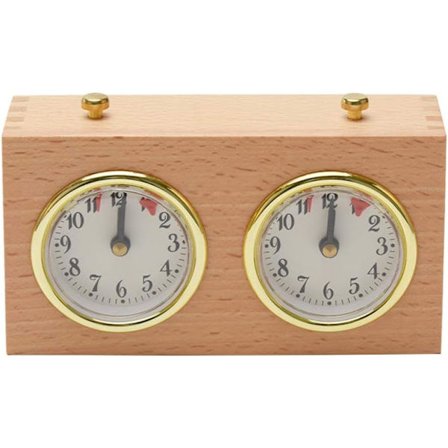 Schackklocka Timer, Trä Analog Brädspel Tävling Schackklocka