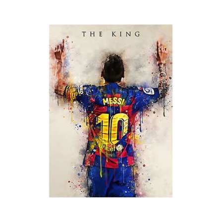 Leo Messi Fodboldplakat Sport Kunst Billede Væg Print Hjem Værelse Dekoration 50% Tilbud(40*60cm)