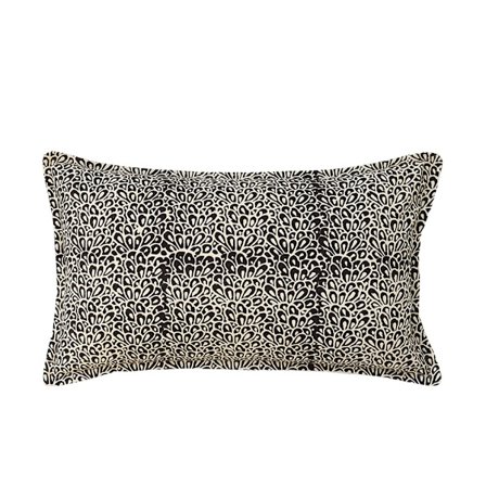 Mustavalkoinen puuvillatyyny 40x60cm