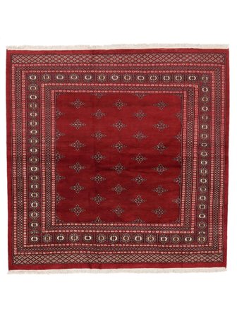 Oriental Pakistan Bokhara 2Ply Rug 199X200 Square Dark Red/Black Wool