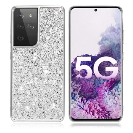 Glitter Samsung Galaxy S21 Ultra 5G kotelot - Hopea
