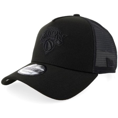 New Era - NBA Svart trucker Keps - Hatstore Exclusive x New York Knicks 9FORTY Black A-frame Trucker @ Hatstore