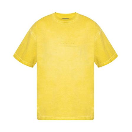 A-Cold-Wall Logo T-shirt Gul, Herre T-shirts, Størrelse: M