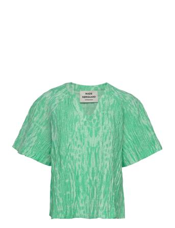 Chakra Tera Top Aop Green Mads Nørgaard