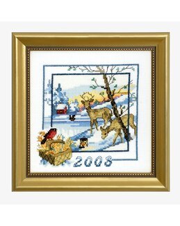 Broderikit Årstavla 2008 Linne