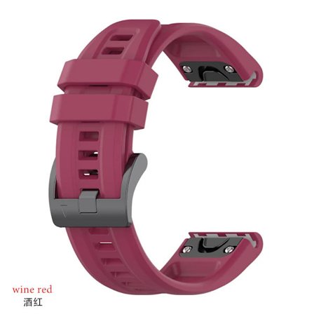 26mm silikonrem for Garmin fenix 7X 7 7S 6X 6 Pro 6S 5 5X Plus Smartklokke Armbånd for Garmin Descent mk2i mk3 51mm 5