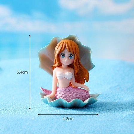 Vackra sjöjungfrufigurer för akvarium konstgjord sjöjungfru Orname