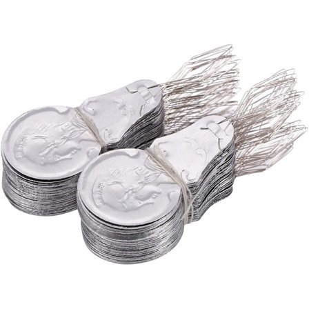 100x Silver Tone Trådögla DIY Nålträdare Söm Insättning