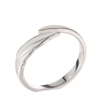 Allianser Sterling Silver Justerbar Öppen Ring För Män Kvinnor Enkel Smycken Present Female
