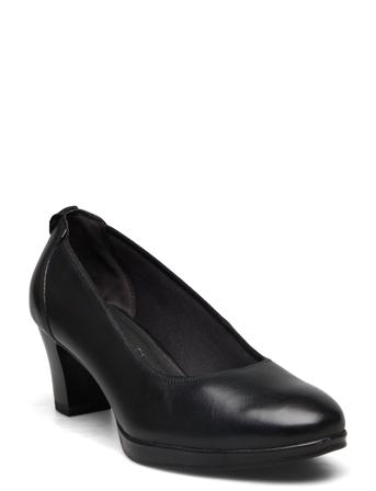 Women Court Sho Shoes Heels Pumps Classic Svart Tamaris*Betinget Tilbud