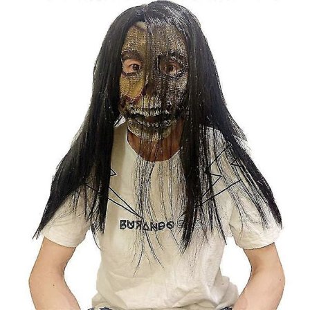Brunett Dödskalle Mask Latex Skräck Huvudbonad Utklädningsrekvisita