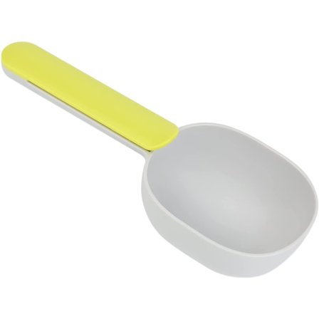 Fôrskovl for kjæledyr, multifunksjonell plast med fasjonabel håndtak for matskuffe og komfortabelt grep, egnet for hunder, katter og andre kjæledyr