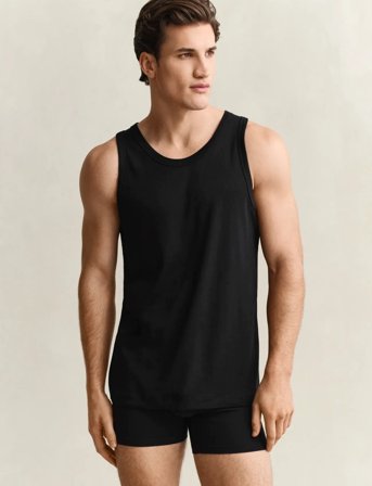 GANT Tank Top 2-Pack - Black - M