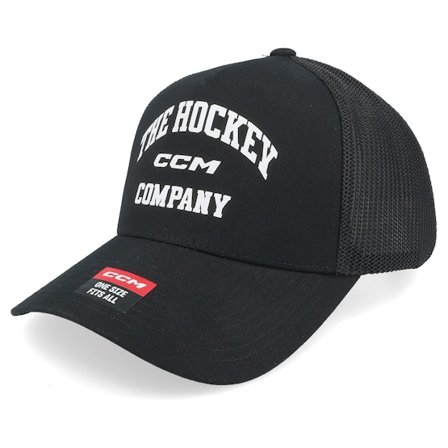 CCM - Schwarz Trucker Cap - Athleisure Black A-Frame Trucker @ Hatstore
