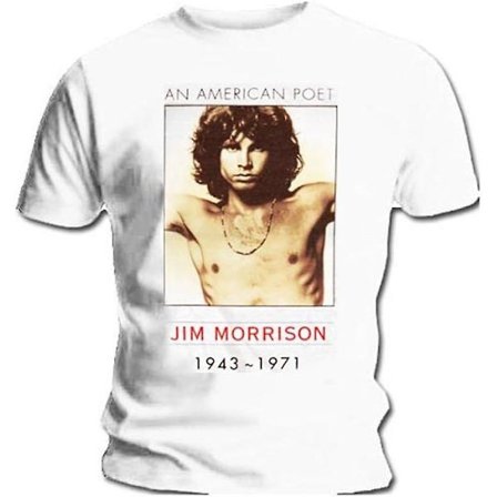 T-tröjor Dörrarna Jim Morrison American Poet Vintage