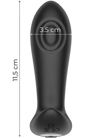 Kjøp Milton Dual Tapping Anal Plug With Remote - Analplugg med vibrator | God pris