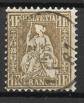 Schweiz 1862 - AFA 41 - Stemplet