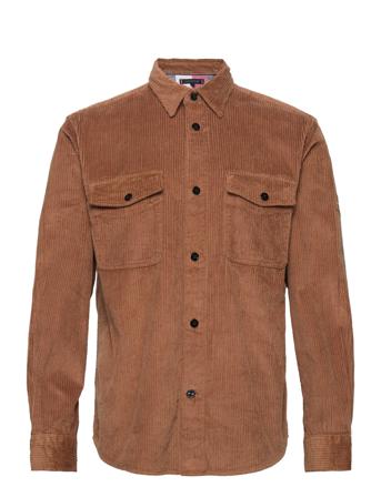 Eu Corduroy Overshirt Brown Tommy Hilfiger