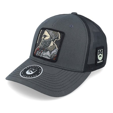 Bearded Man - Svart trucker Caps - Cap Man Modern 112fp Split Charcoal/Black Trucker @ Hatstore