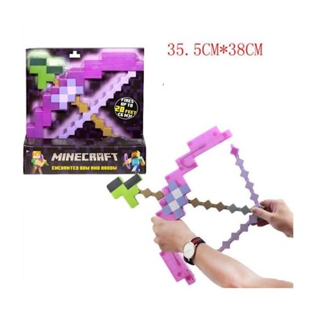 Minecraft - Legetøjsbuer og Pile - Rollespilstilbehør - Gaming Periferiudstyr
