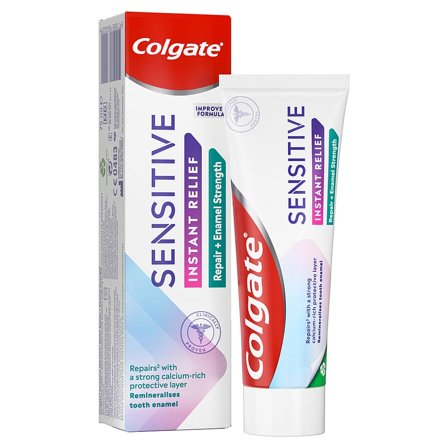 Colgate Sensitive Instant Relief Repair + Enamel Strength, Medicin & Pleje, Mund & Tandpleje, Tandpasta
