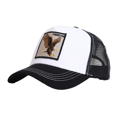 Black Panther Mesh Keps Baseball Keps Trucker Keps-Eagle-Vit