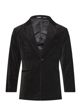 Slhslim-Hale Velvet Blz B Selected Homme Black