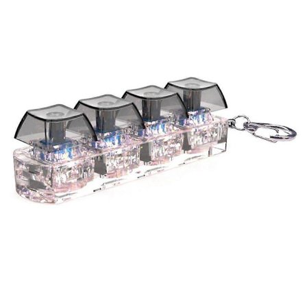 4Keys Näppäimistön Näppäinhatut Fidget Lelu Stressin Lievitys Tee-se-itse Näppäinhatut Lelu Näppäimistön Hatut Sorminappi Fidget Sorminäppäinhatut C