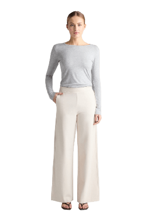Residus Leia Pants - Oyster Byxor Dam Beige M