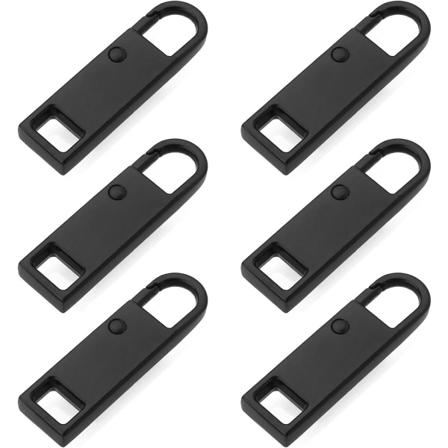 6 stycken blixtlåsslidare, Ersättningsblixtlås, Universalblixtlås, Avtagbara