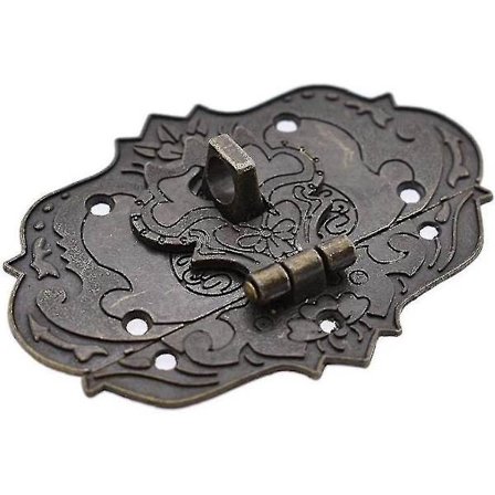 Antik trækasse hasp vintage smykkeskrin gaveæske kuffert hasp krog møbelspænde spænde lås,