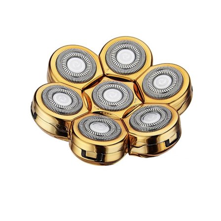 Elektrisk rakapparat Ersättningsblad för skallig rakapparat, 7 Head Beard Sha