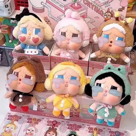 True Crybaby Crying Again Series Digital Blind Box Vinyl Base Doll Toy Crybaby Animal Anheng Doll Bag Dekorativt nøkkelring Gave Y250325.Ca[YJD]