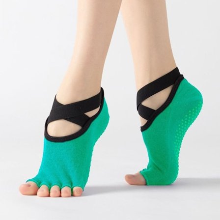 Yoga Sokker Fem Tå Sokker GRØN