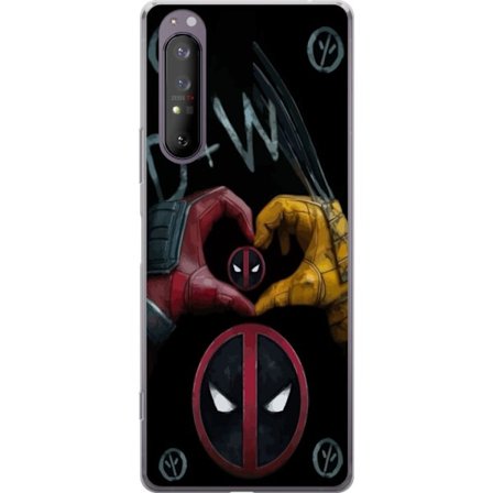 Kompatibelt Mobilskal till Sony Sony Xperia 1 II Deadpool & Wolverine Kärlek