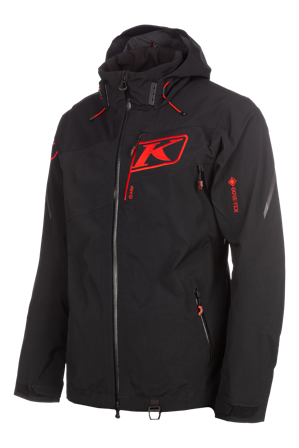 Giacca Klim Storm Nero/Rosso fuoco M