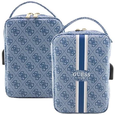 Guess 4G Printed Stripes veske - blå