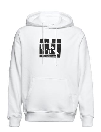 Scattered Urban Graphic Hoodie Hoodie Vit Calvin Klein Jeans