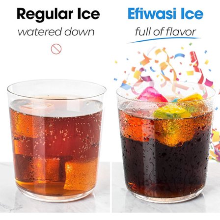 Återanvändbara dryckisbitar för kalla drycker utan utspädning, tvättbara, snabba och lätta att använda, 30-pack