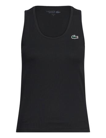 Tee-Shirt&Turtle Ne T-shirts & Tops Sleeveless Svart Lacoste*Betinget Tilbud