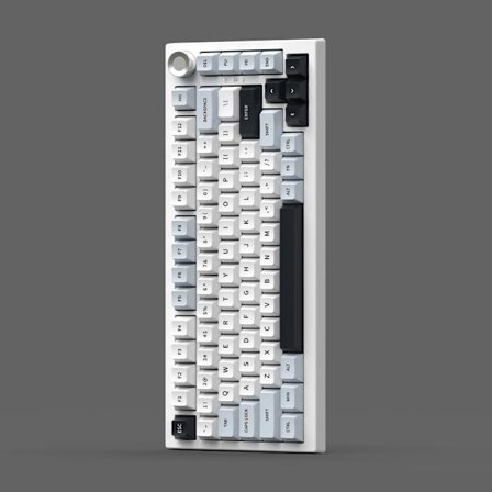 K81 Tilpasset mekanisk tastatur med tre tilstande, sidetryk, trådløst, Bluetooth, dedikeret til kontor, spil og e-sport, 4000 mAh