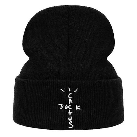 Cactus Jack -pipo Travis Scott -puuvillakirjonta Talvi neulottu hattu Skullies Hip Hop neulottu hattu Astroworld -lahjat