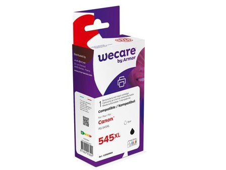 Wecare Återanvänd bläckpatron kompatibel med CANON PG-545XL, 8286B001, svart singelpack - Lyreco - Toner och bläck - Bläckpatroner - Bläckpatroner 