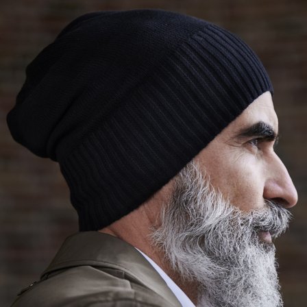 Gorro Leve em Algodão Orgânico Preto Konrad Kite para homens - Gorros