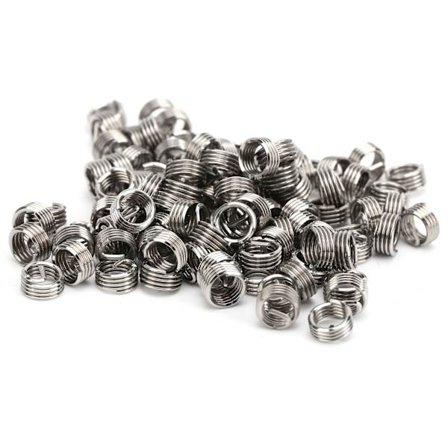 100 stk. M5 Gevindindsatser Wire Beskyttelsesbøsning Reparationsværktøjssæt