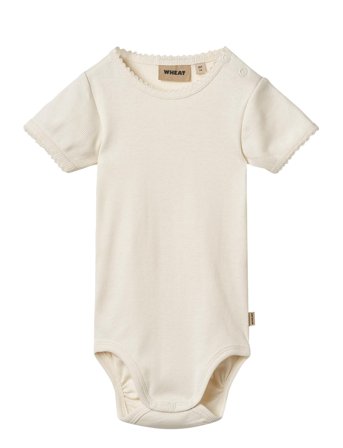 Rib Body S/S Lace Elisa Cream Wheat