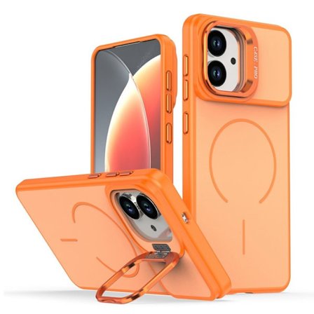 Mobilskal till Samsung Galaxy S26 Edge Plast Med Ställning - Orange