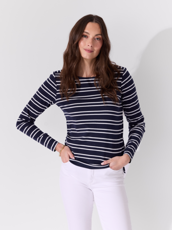 MATCH - Sienna topp - Va Vite - Str. S - Dame - Gensere & Cardigans - Blå - 95% bomull, 5% elastan