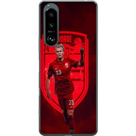 Kompatibelt Mobildeksel til Sony Xperia 5 III Erling Haaland Manchester City Norge fotball målmaskin angriper sterk fysikk fart og kliniske avslutning
