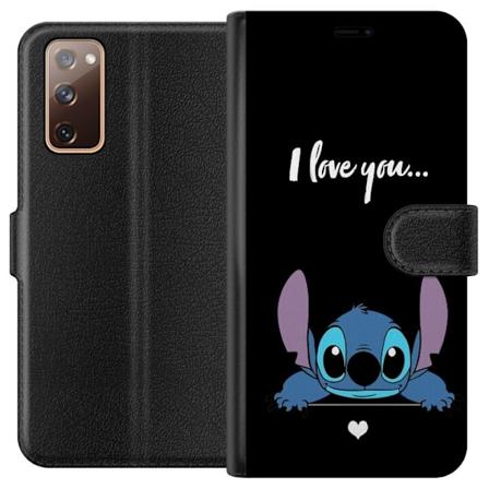 Samsung Galaxy S20 FE Lompakkokotelo Stitch Min Rakastan Sin